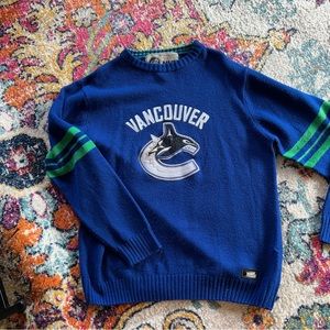 Vintage Vancouver canucks varsity sweater